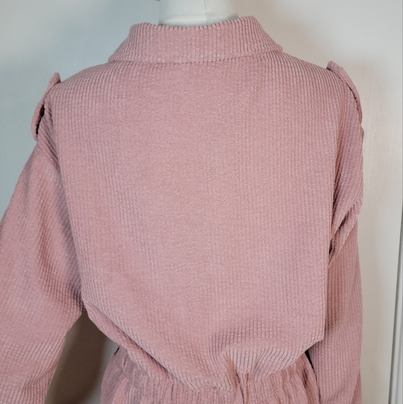 Solai The Label Dusty Pink Ribbed Romper Resort Wear Size Medium - Picture 8 of 10